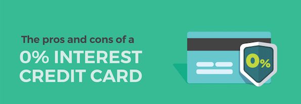 The Pros And Cons Of 0% Interest Credit Cards - Infographic - SavvyAdvisor